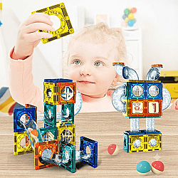 Evokids 168 Parça Manyetik Yapı Blokları ve Bilye Parkuru (Marble Run) | Eğitici STEM Oyuncağı - 2