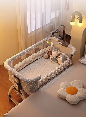 Evokids Luvi Anne Yanı Beşik | Sallanabilir 7 Parça Premium Set - 3