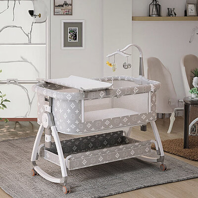 Evokids Luvi Anne Yanı Beşik | Sallanabilir 7 Parça Premium Set - 4