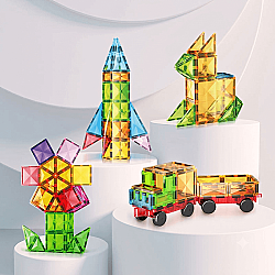 Evokids Diamond™ 52 Parça Manyetik Blok Seti | 4D Elmas Yüzeyli Eğitici Oyuncak - 6