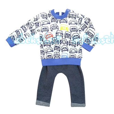 Erkek Bebek Eşofman Takımı - Mavi