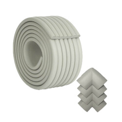 Evokids ( 2 Metre Çok Amaçlı Kenar + 4 Adet köşe ) Gri Çok Amaçlı Kauçuk Kenar Koruyucu - 1