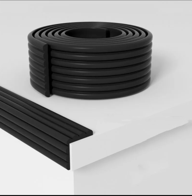 Evokids 3 Adet Çok Amaçlı Kauçuk Kenar Koruyucu Siyah (6 Metre) - 3