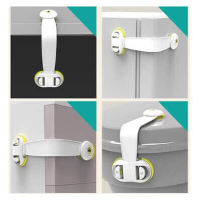 Evokids 360° Çocuk Güvenlik Kilidi Kahverengi ( 4 Adet ) - 3