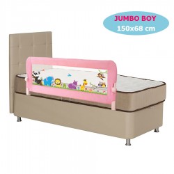 Evokids Animals (150x68 cm) Jumbo Yatak Bariyeri - Pembe - Thumbnail