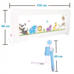 Evokids Animals (150x68 cm) Jumbo Yatak Bariyeri - Thumbnail