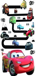 Evokids Arabalar Filmi 1 Desenli , Püsküllü Çocuk Halısı (120x180) - Thumbnail