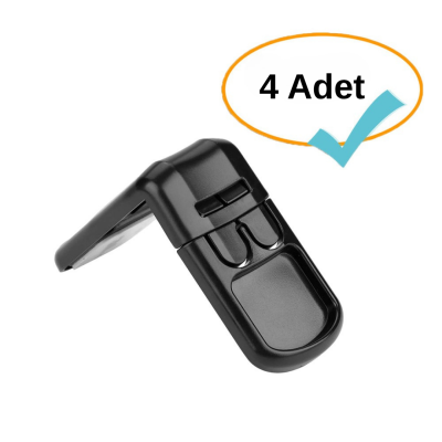 Evokids Çift Butonlu Çekmece Kilidi Siyah ( 4 Adet ) - 1