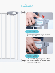 Evokids Çift Kilitli Çocuk Güvenlik Kapısı - 12