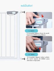 Evokids Çift Kilitli Çocuk Güvenlik Kapısı - 16