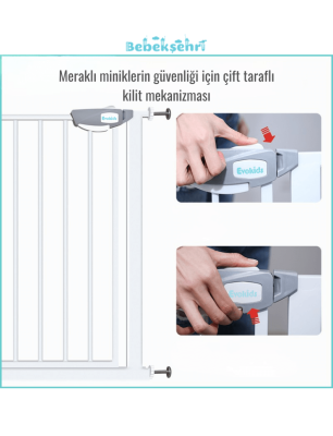 Evokids Çift Kilitli Çocuk Güvenlik Kapısı - 17