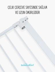 Evokids Çift Kilitli Çocuk Güvenlik Kapısı 105-114 CM Arası Kullanım - 7