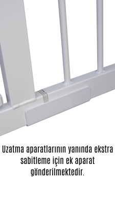 Evokids Çift Kilitli Çocuk Güvenlik Kapısı 105-114 CM Arası Kullanım - 3