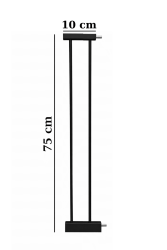 Evokids Çift Kilitli Güvenlik Kapı - Siyah Uzatma Aparatı - 10 Cm - Evokids