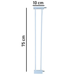 Evokids - Evokids Çift Kilitli Güvenlik Kapı - Uzatma Aparatı - 10 Cm