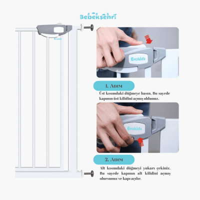 Evokids Ekstra Uzun Çocuk Güvenlik Kapısı - 9