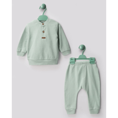 Evokids Erkek Bebek Yeşil Alt Üst Takım - 2