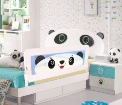 Evokids Katlanabilir Yatak Korkuluğu - Panda / 140x52 cm - Thumbnail