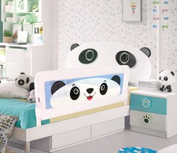 Evokids Panda Katlanabilir Çocuk Yatak Bariyeri - 140x52 cm - Thumbnail