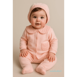 Evokids Pembe Fistolu 5li Kız Yenidoğan Çocuk Hastane Çıkışı Seti - 1