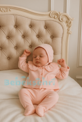 Evokids Pembe Fistolu 8li Kız Yenidoğan Çocuk Hastane Çıkışı Seti - 2