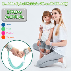 Evokids - Evokids Extra Kilitli Güvenlik Bilekliği - (Çelik Uçlu)