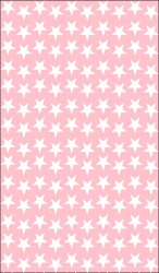 Evokids Yıldızlı Pembe , Püsküllü Çocuk Halısı(120x180) - Thumbnail