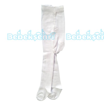 Külotlu Bebek Çorabı - Beyaz